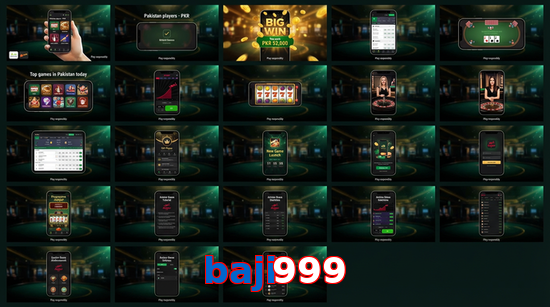 Main screen of Baji999 bet page for PK players